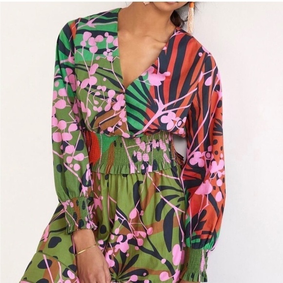 Anthropologie Roopa Pemmaraju Abstract Blouse Size Small - New with Tag - Picture 2 of 10